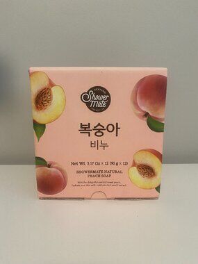 12 bars Natural Peach Hand and body Soap - Peach NIB